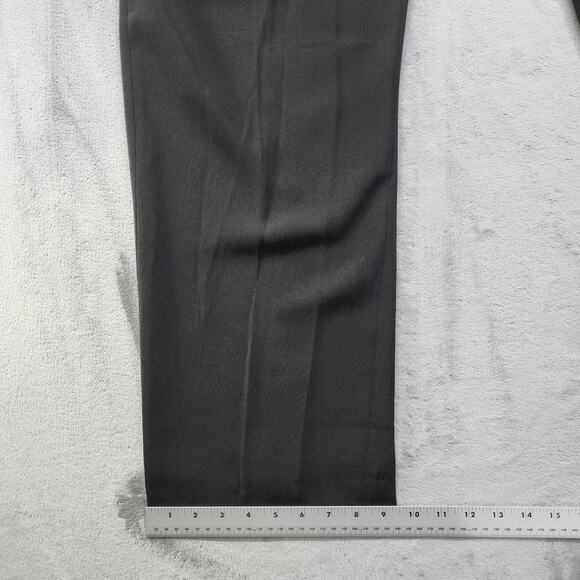 Vittorio St. Angelo Dress Pants Mens 34S SHORT Black Pleated Polyester Office - Picture 8 of 9